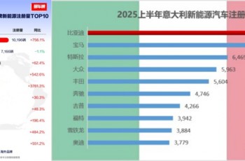2025上半年比亚迪领跑全球多个新能源汽车市场