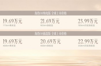 19.69万元起售价百万级体验！30万以内最全能的旗舰家轿比亚迪海豹08上市